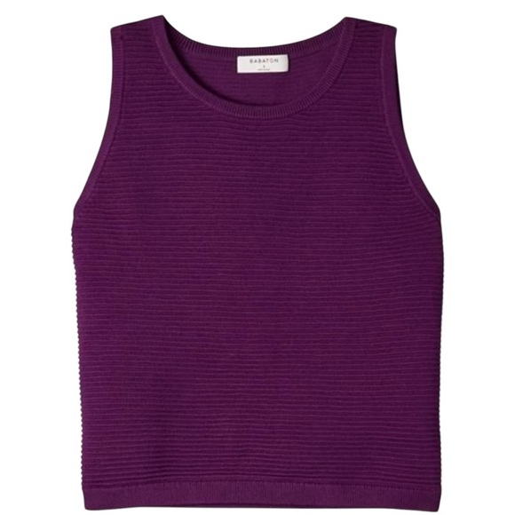 Babaton Tops - Babaton Alrik ribbed knit sculpt tank top sleeveless size S excellent condition